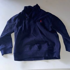 Ralph Lauren size 5 sweater navy blue with a red polo sign